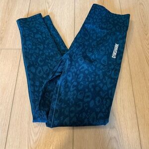 Gymshark Kids Teal Patterned Leggings